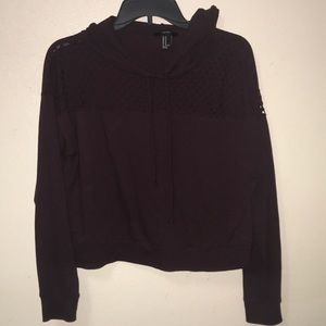 Crop top hoodie